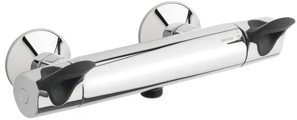 Damixa Thermixa 300 dusjarmatur med care-grep, krom/svart